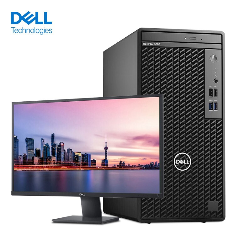 戴尔（DELL）optiplex 3080MT商用办公电脑台式主机（I5-10500/8G/1T/集显）三年保修