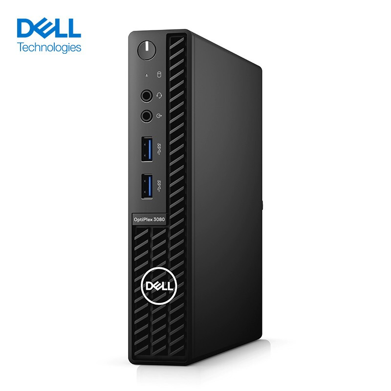 戴尔（DELL）optiplex 3080MFF商用办公电脑台式主机（I5-10500T/8G/256G/蓝牙无线）三年保修